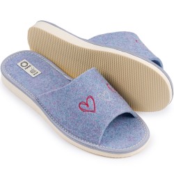 Kapcie damskie filc...
