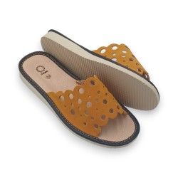 Kapcie Skórzane Damskie...