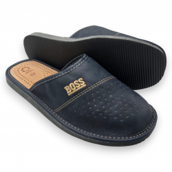Kapcie męskie boss, granatowe